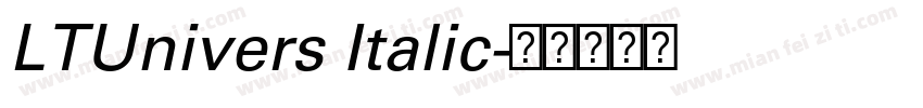 LTUnivers Italic字体转换